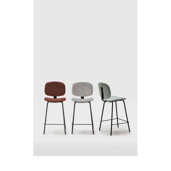 Vínové barové židle v sadě 2 ks (výška sedáku 64 cm) Arus – Marckeric-image-1