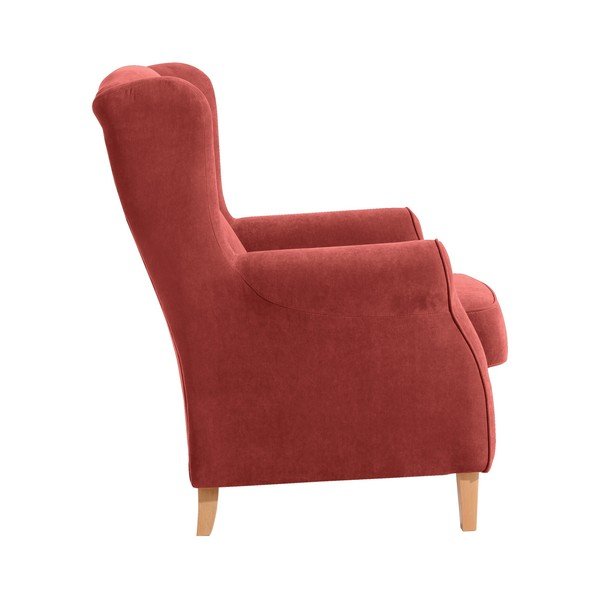 Cihlově červené křeslo ušák Max Winzer Lorris-image-2