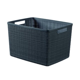 Tmavě šedý úložný koš Curver Jute, 20 l
