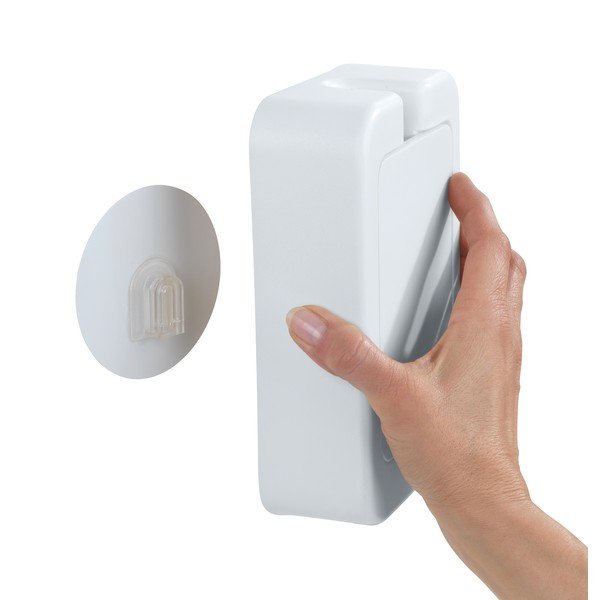 Bílý nástěnný WC kartáč Wenko Osimo-image-3