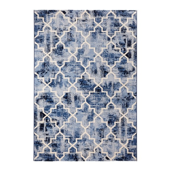 Modrý koberec Mint Rugs Diamond, 133 x 195 cm