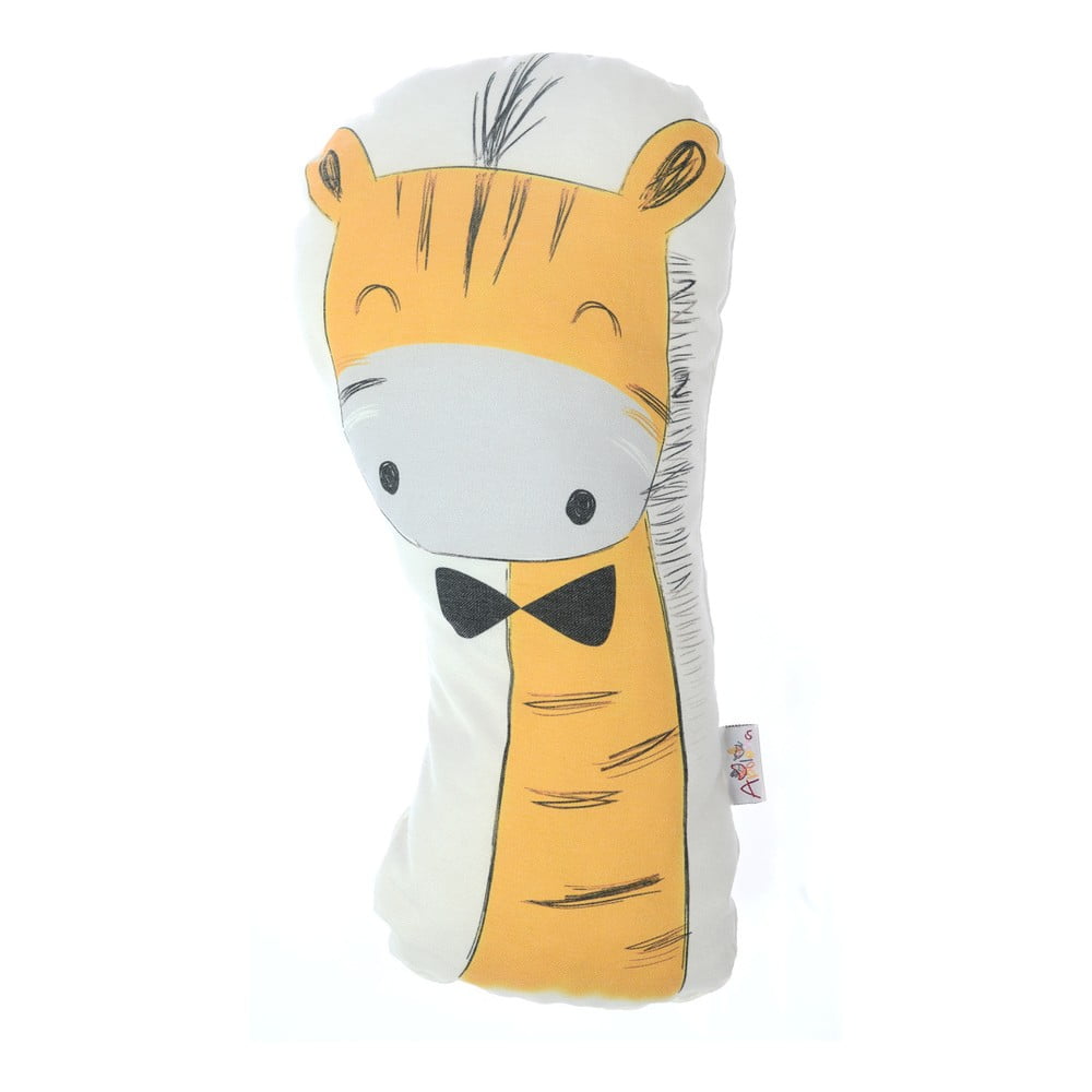 Dětský polštářek s příměsí bavlny Mike & Co. NEW YORK Pillow Toy Giraffe, 17 x 34 cm