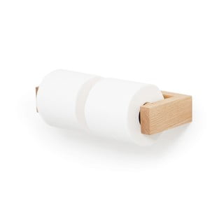 Nástěnný držák na toaletní papír z dubového dřeva Wireworks