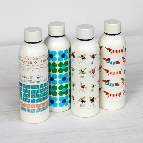 Krémová cestovní nerezová lahev 500 ml Periodic Table – Rex London-image-2