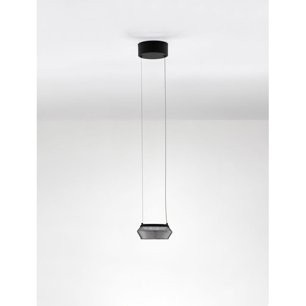 Matně černé skleněné LED závěsné svítidlo ø 14 cm Jailyn – Nova Luce-image-3