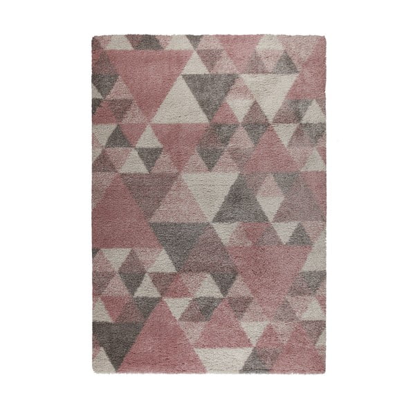 Růžovo-šedý koberec Flair Rugs Nuru, 80 x 150 cm