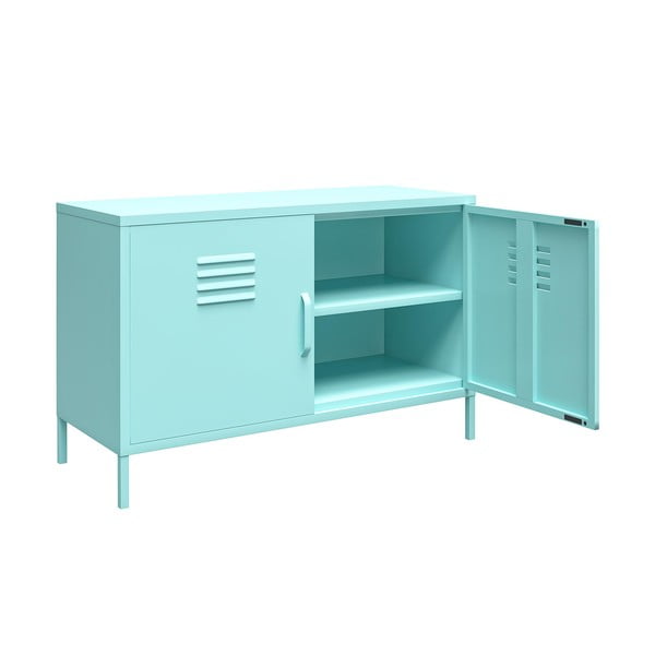 Světle modrá kovová skříňka 100x64 cm Cache - Novogratz-image-4