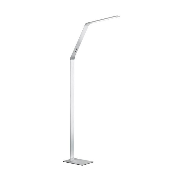 LED stmívatelná stojací lampa ve stříbrné barvě (výška 133 cm) Geri – Fischer & Honsel