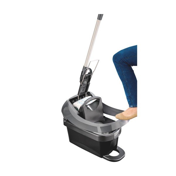 Rotační mop s kbelíkem Profi XL Mobile Black – LEIFHEIT-image-1