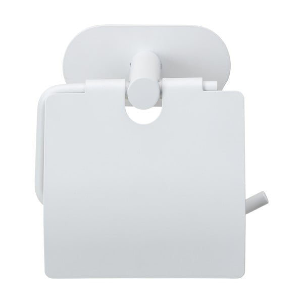 Bílý samodržící držák na toaletní papír z nerezové oceli Orea – Wenko-image-3