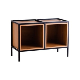 Černá knihovna v dekoru dubu 88x60 cm Skap - CustomForm