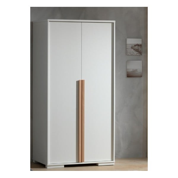 Bílá dětská šatní skříň 99x195 cm London - Vipack-image-1