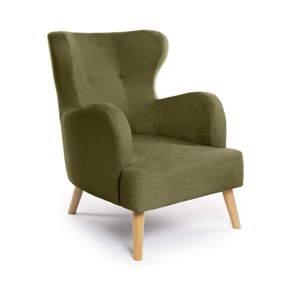 Zelené křeslo ušák Noemye – Bonami Selection