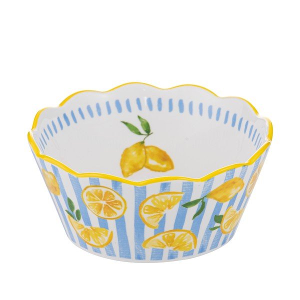 Žlutá/světle modrá mísa ø 16 cm Capri – Ladelle