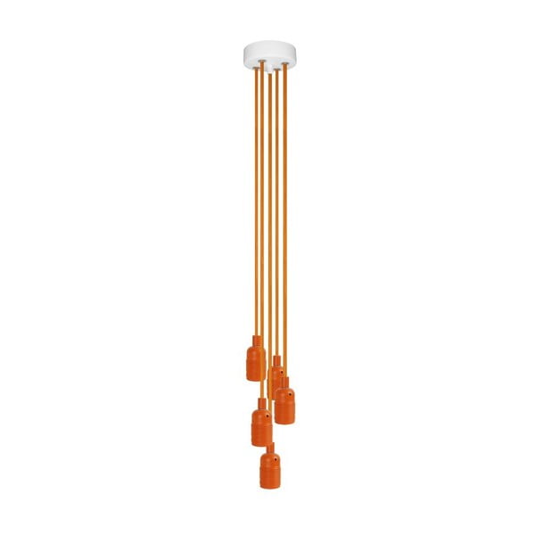 Pět závěsných kabelů Uno Group, oranžová/oranžová/bílá
