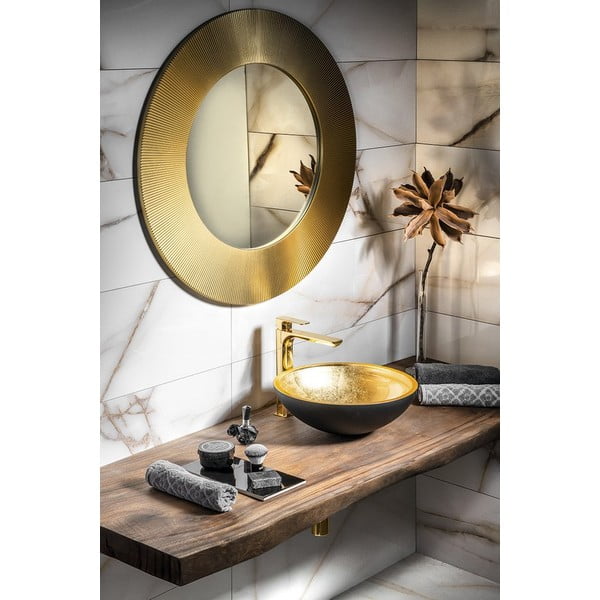 Stojánková umyvadlová baterie ve zlaté barvě Spy – Sapho-image-3