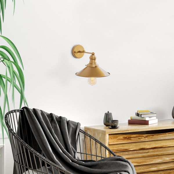 Nástěnné svítidlo ve zlaté barvě ø 24 cm Conical – Opviq lights-image-3