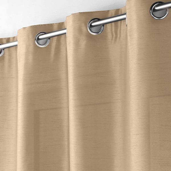 Béžový saténový závěs 140x240 cm Shana – douceur d'intérieur-image-1