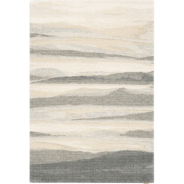 Béžovo-šedý vlněný koberec 160x240 cm Elidu – Agnella