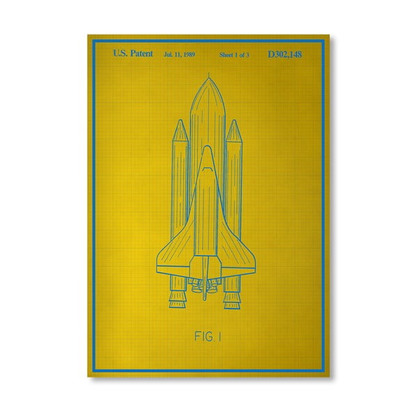 Plakát Space Shuttle, 30x42 cm