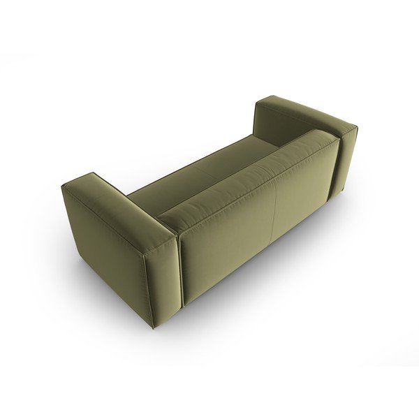 Zelená sametová pohovka 200 cm Mackay – Cosmopolitan Design-image-3