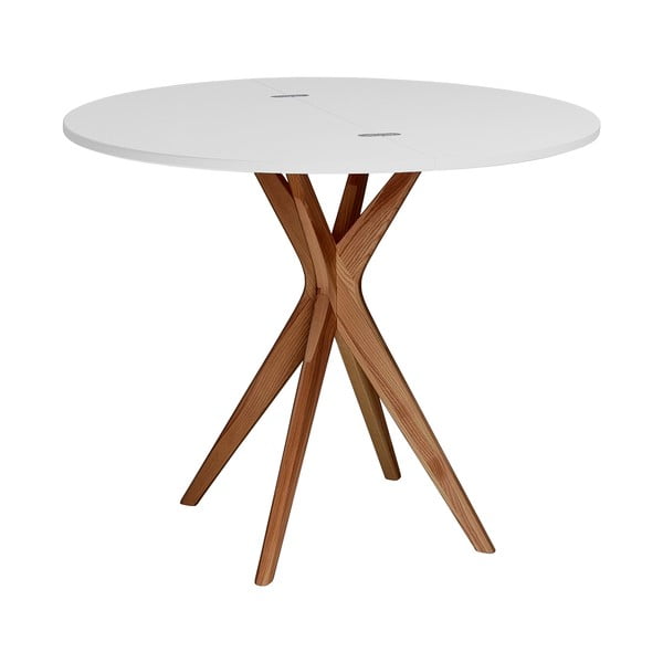 Kulatý rozkládací jídelní stůl 45x90 cm Jubi – Ragaba-image-2