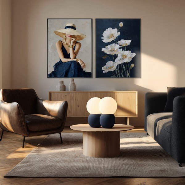 Tištěný obraz s rámem 60x80 cm White Poppies – Styler-image-4