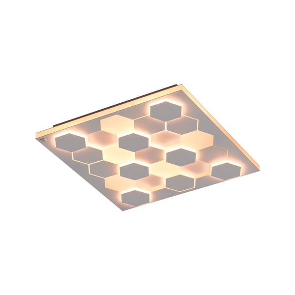 Bílé LED stropní svítidlo s hlasovým ovládáním/s ovládáním pomocí mobilní aplikace s kovovým stínidlem 55x55 cm Cifavo – CINQUE-image-1