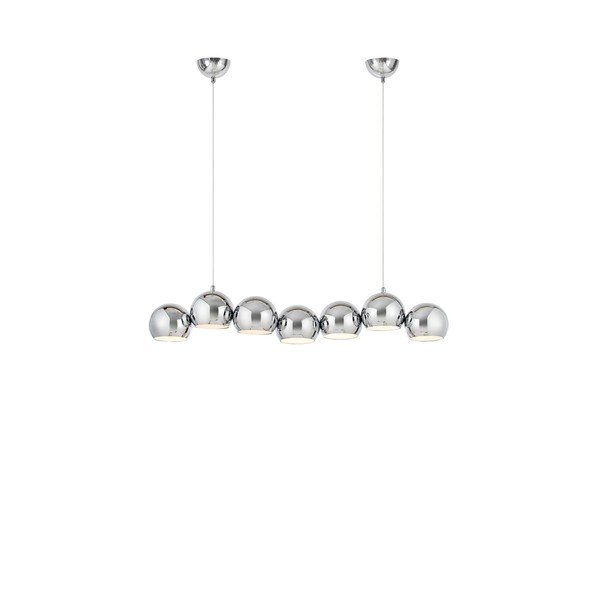 Kovové závěsné svítidlo ve stříbrné barvě s kovovým stínidlem Cupolo – Markslöjd