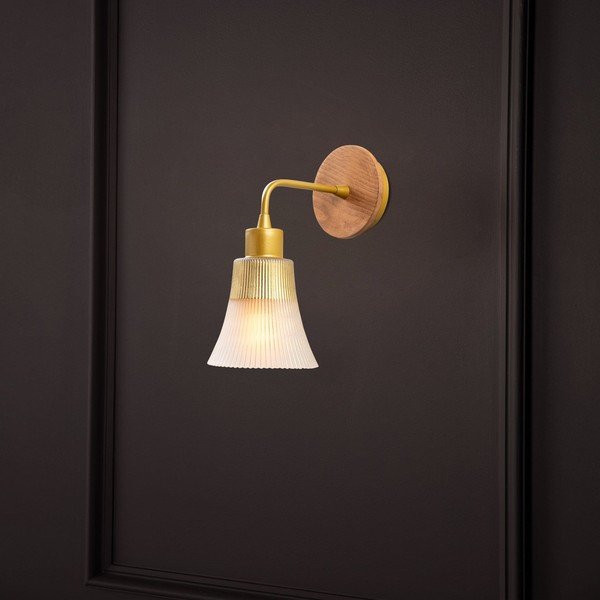 Nástěnné svítidlo ve zlaté barvě Foca – Opviq lights-image-2