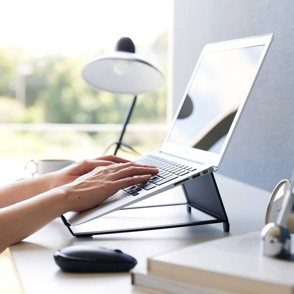 Černý kovový stojan pro notebook Tower – YAMAZAKI-image-4