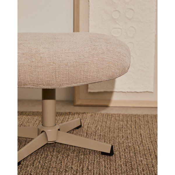 Béžová žinylková podnožka Teryl – Kave Home-image-4