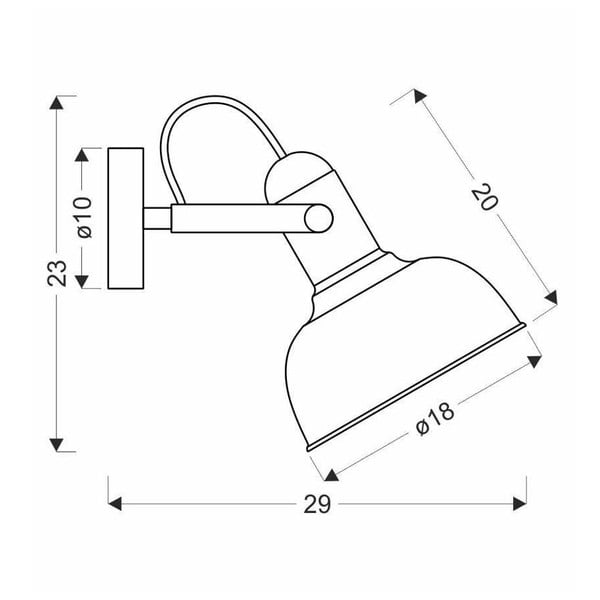 Černé kovové nástěnné svítidlo Reno – Candellux Lighting-image-2