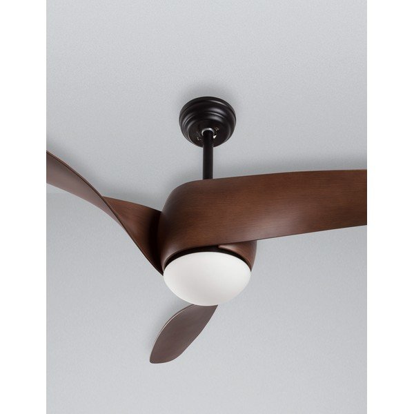 Matně černé/v tmavě přírodní barvě kovové LED stropní svítidlo se skleněným stínidlem Breeze – Nova Luce-image-3