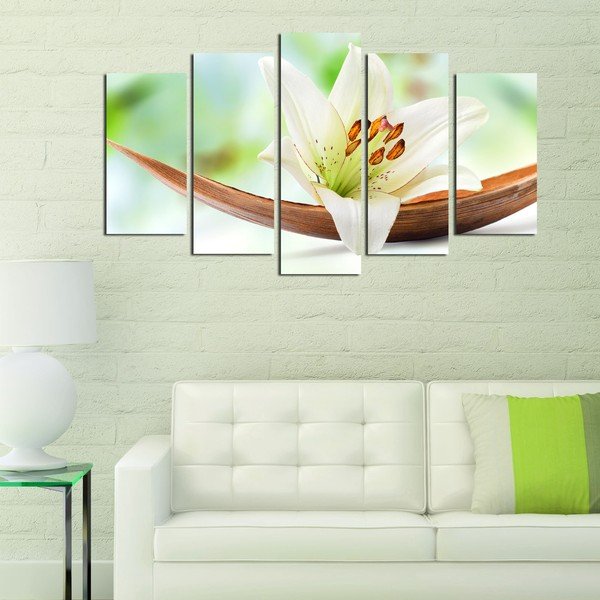 Vícedílný nástěnný obraz Green Lily-image-1