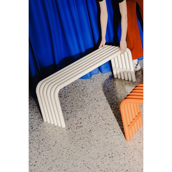 Béžová kovová zahradní lavice Nokk – noo.ma-image-2