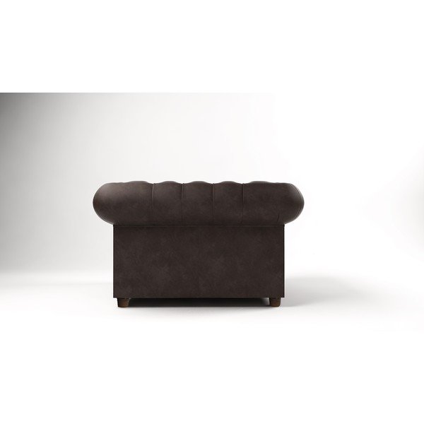 Tmavě hnědé sametové křeslo Cambridge – Ropez-image-3