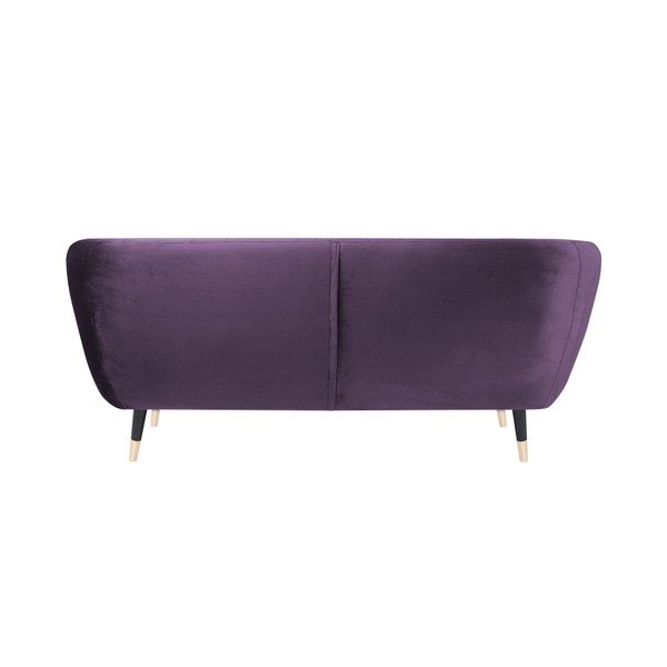 Fialová pohovka s černými nohami Mazzini Sofas Benito, 158 cm-image-4