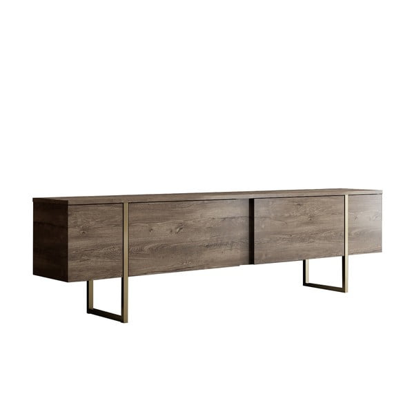 TV stolek v dekoru ořechu v přírodní barvě 180x30 cm Luxe – Kalune Design