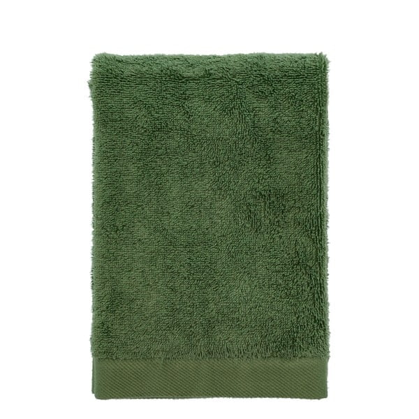 Zelený ručník z bio bavlny 50x100 cm Comfort Organic – Södahl