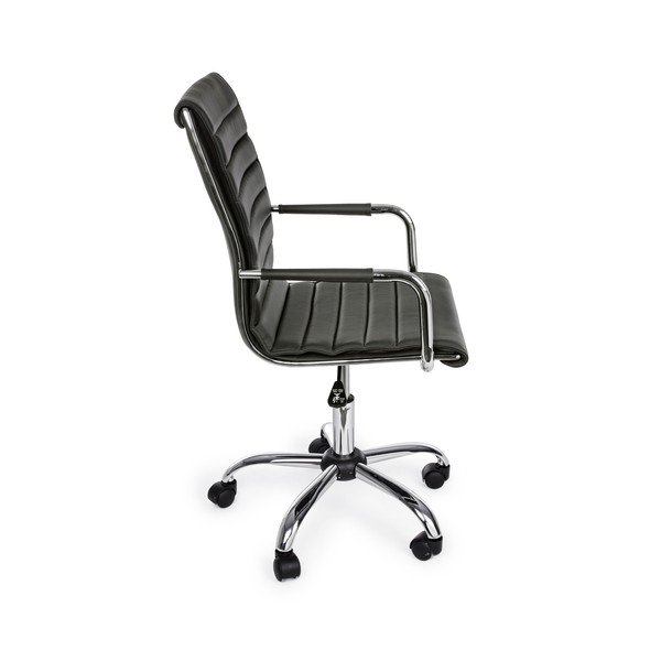 Tmavě šedá kancelářská židle z imitace kůže Perth – Yes Everyday-image-3