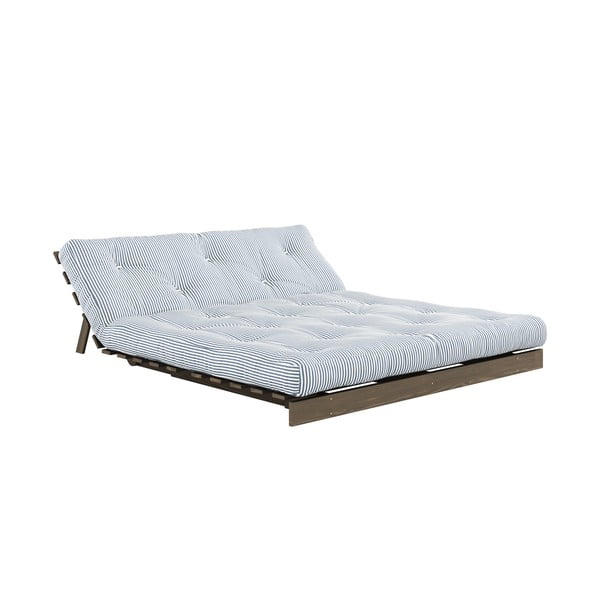 Bílá/světle modrá rozkládací pohovka 160 cm Roots – Karup Design-image-4