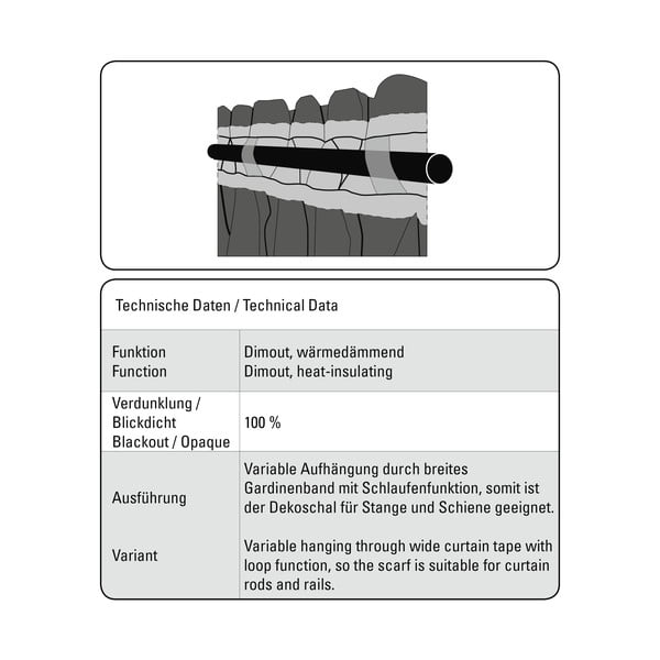 Vínový zatemňovací závěs 140x245 cm Dimout – Gardinia-image-4