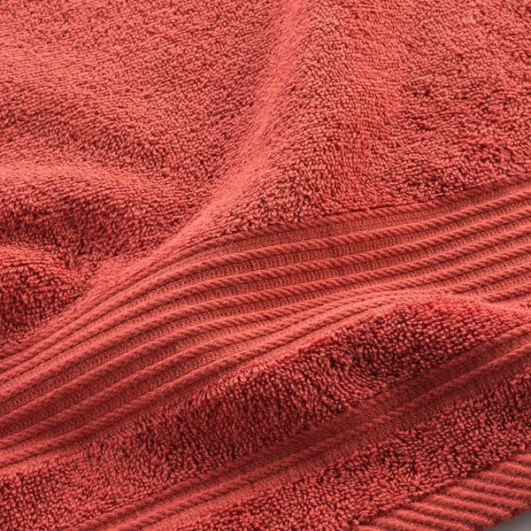 Froté bavlněný ručník v cihlové barvě 50x90 cm Tendresse – douceur d'intérieur-image-2