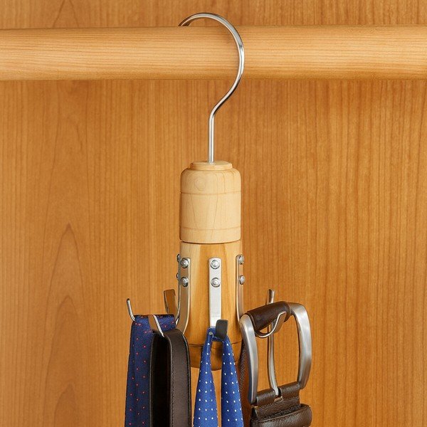 Závěsný dřevěný věšák na kravaty a opasky The Dandy – Premier Housewares-image-2