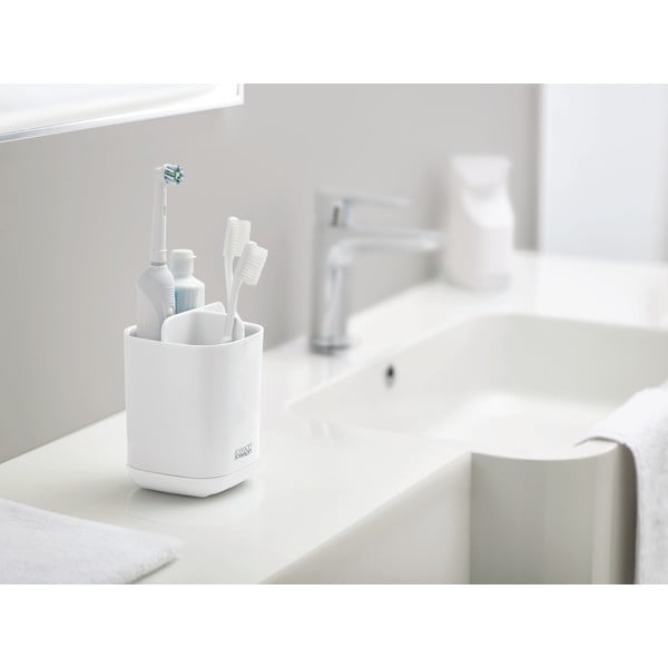 Bílý stojánek na zubní kartáčky Joseph Joseph EasyStore-image-1