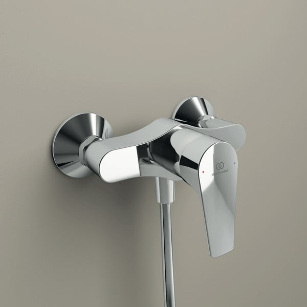 Sprchová nástěnná baterie v leskle stříbrné barvě Cerafine D – Ideal Standard-image-2