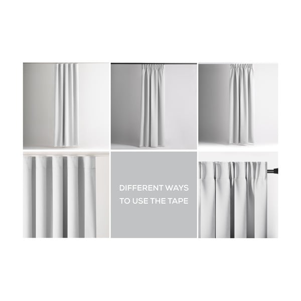 Bílý dimout závěs 140x270 cm Kierra – Restilo-image-3