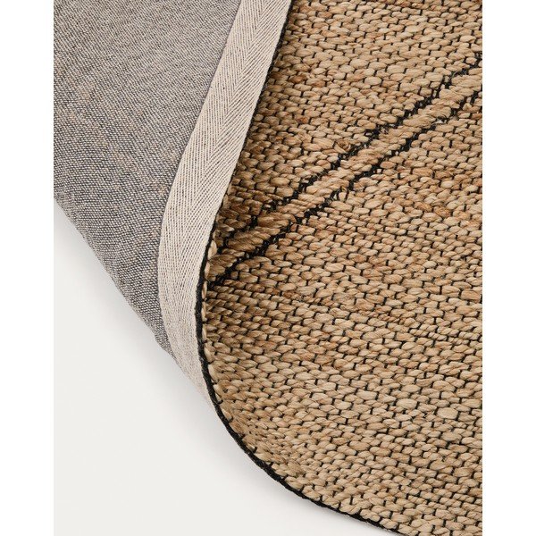 Ručně tkaný jutový koberec v přírodní barvě 200x300 cm Vallalta – Kave Home-image-4