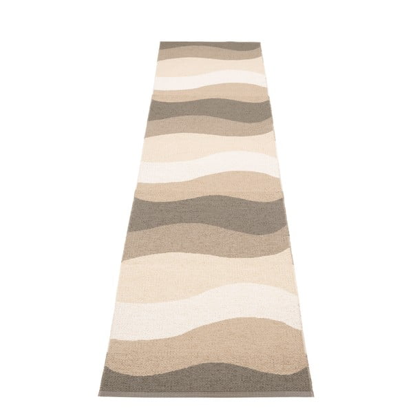 Hnědo-béžový vnitřní a venkovní běhoun 70x300 cm Urvi Earth – Pappelina